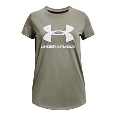 Under Armour Little Girls 2T-6X Long-Sleeve Frosted Bloom Script Logo Tee &  Printed Leggings Set