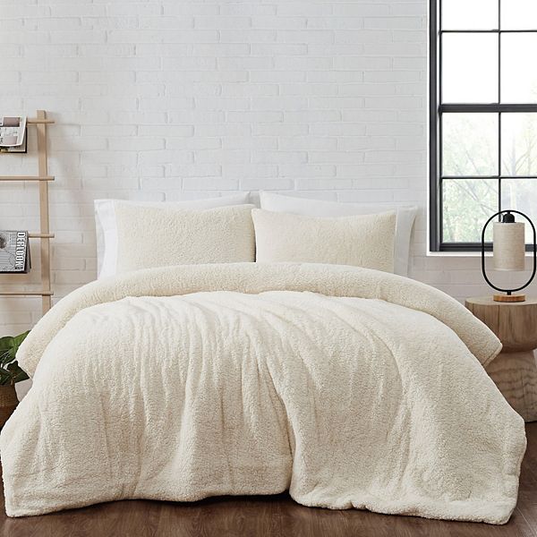 Brooklyn Loom Marshmallow Sherpa Comforter Set