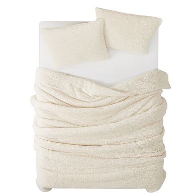 Brooklyn Loom Marshmallow Sherpa Comforter Set