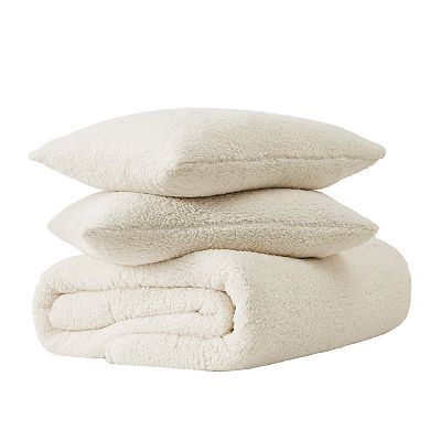Brooklyn Loom Marshmallow Sherpa Comforter Set