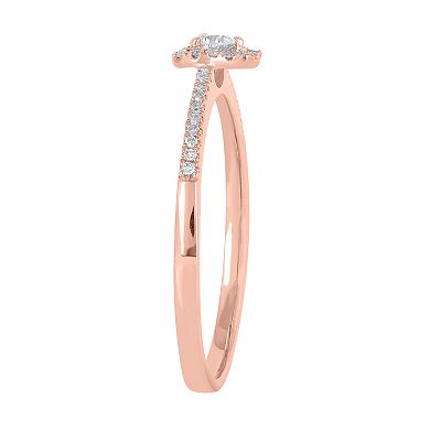 Irena Park 10k Rose Gold 1/4 Carat T.W. Diamond Heart Ring