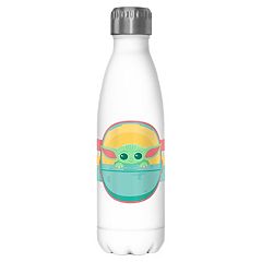 Boz Kids Insulated Water Bottle with Straw Lid, Stainless Steel (Space)
