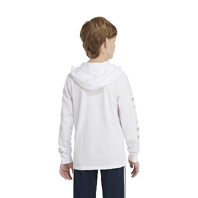 Boys 4-7 adidas Pro Lineage Long Sleeve Hooded Tee