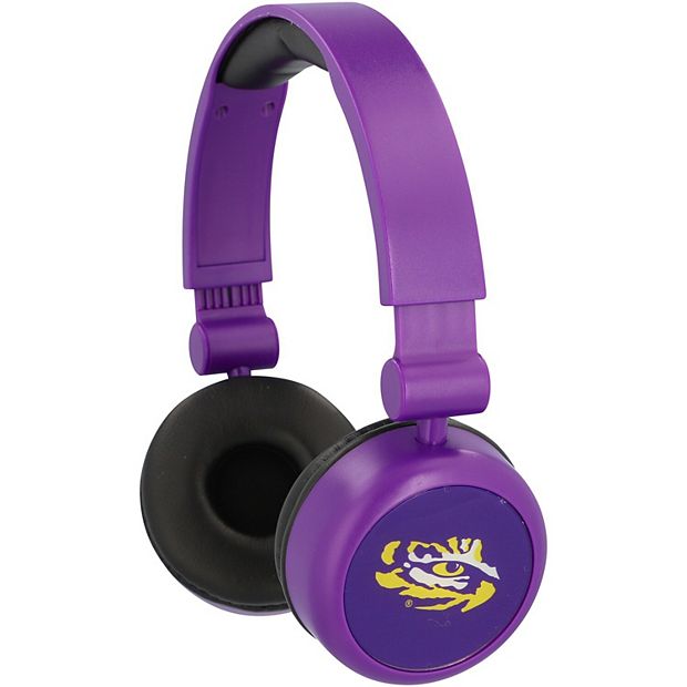 LSU Tigers Team Logo Wordmark Wireless Headphones