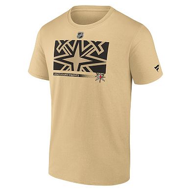 Men's Fanatics Branded Gold Vegas Golden Knights Authentic Pro Core Collection Secondary T-Shirt