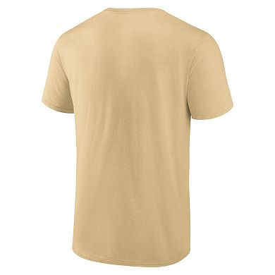 Men's Fanatics Branded Gold Vegas Golden Knights Authentic Pro Core Collection Secondary T-Shirt