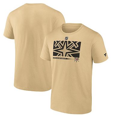 Men's Fanatics Branded Gold Vegas Golden Knights Authentic Pro Core Collection Secondary T-Shirt