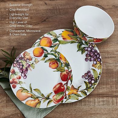 Mikasa Orchard 12-Piece Bone China Dinnerware Set