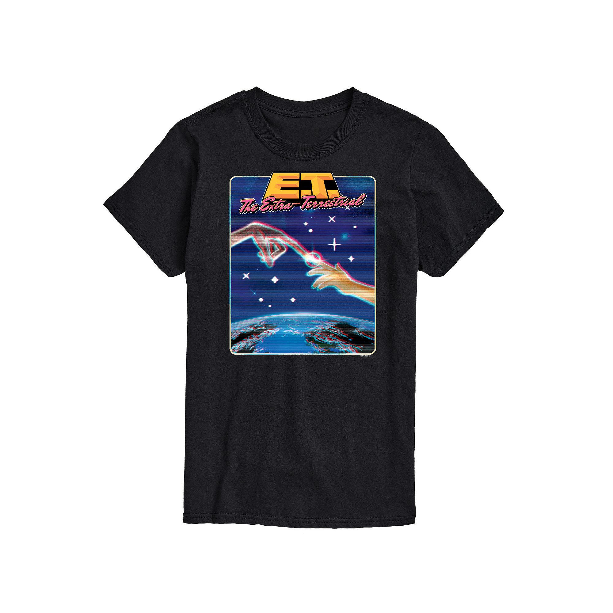 Big & Tall ET 80S Arcade Tee, Mens, Size: Large Tall, Black