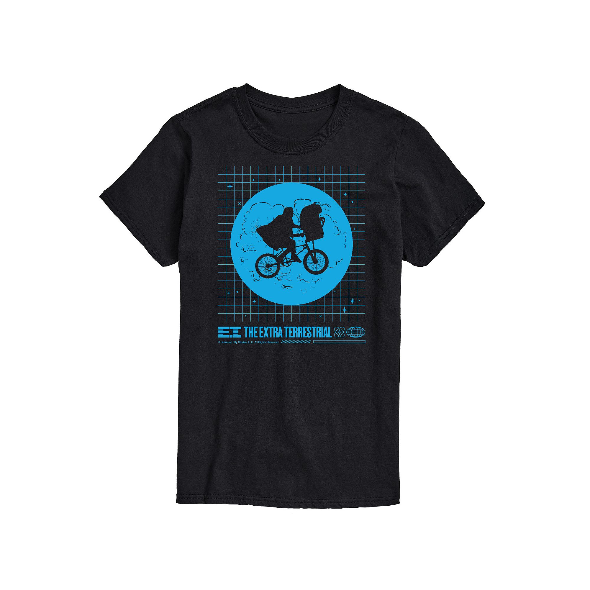Big & Tall ET Blue Moon Tee, Mens, Size: Large Tall, Black