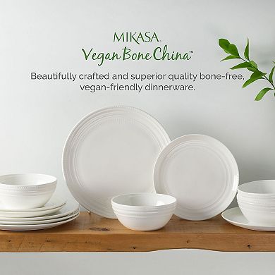 Mikasa Kamryn 12-Piece Vegan Bone Dinnerware Set