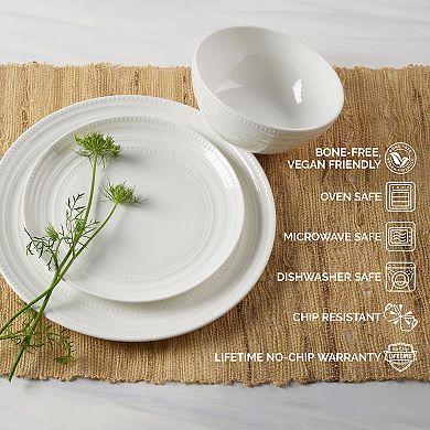 Mikasa Kamryn 12-Piece Vegan Bone Dinnerware Set