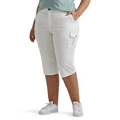 Lee Jeans Plus Size Ultra Lux Comfort With Flex-to-go Cargo Capri Pant in  Green