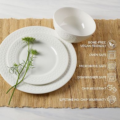 Mikasa Patterson 12-Piece Vegan Bone Dinnerware Set