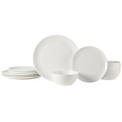 Denmark 12 Piece White Dinnerware Set