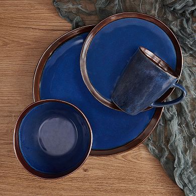 Mikasa Talia Blue 16-Piece Stoneware Dinnerware Set