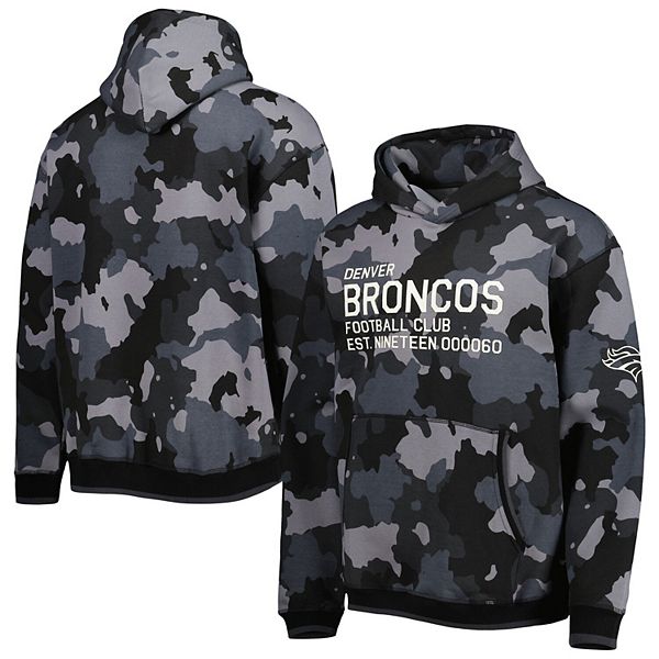 Men's The Wild Collective Black Denver Broncos Camo Pullover