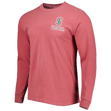 Men's Cardinal Stanford Cardinal Circle Campus Scene Long Sleeve T-Shirt