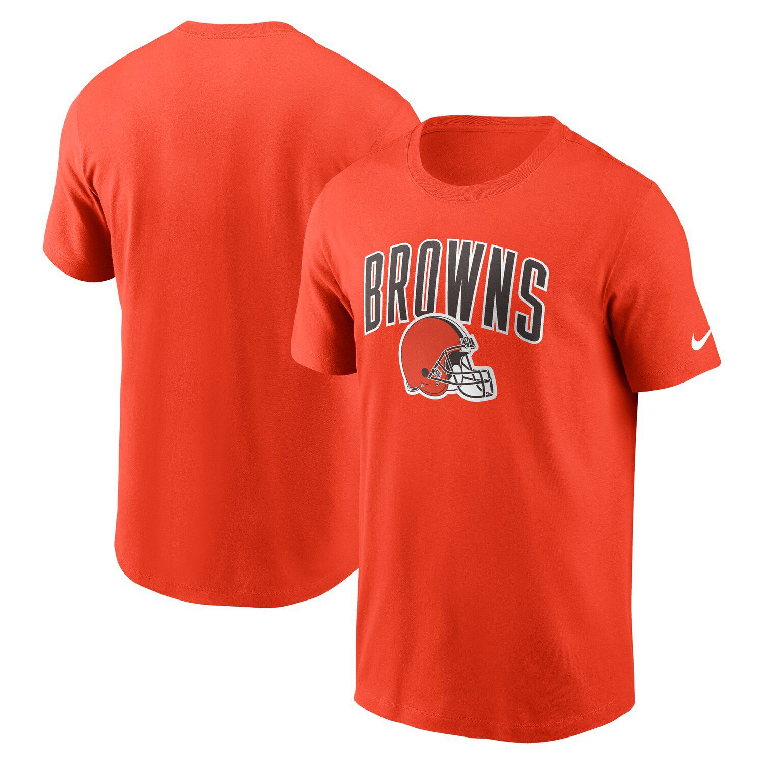 Women's Fanatics Branded Brown/Orange Cleveland Browns Blitz & Glam Lace-Up V-Neck Jersey T-Shirt