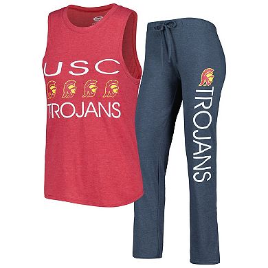 Women's Concepts Sport Charcoal/Cardinal USC Trojans Tank Top & Pants Sleep Set