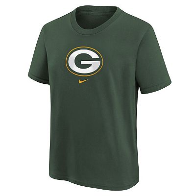 Youth Nike Green Green Bay Packers Logo T Shirt