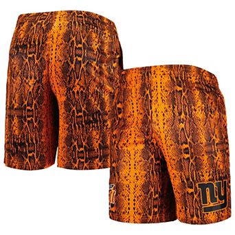 Men's New Era Orange New York Giants Summer Pop Shorts