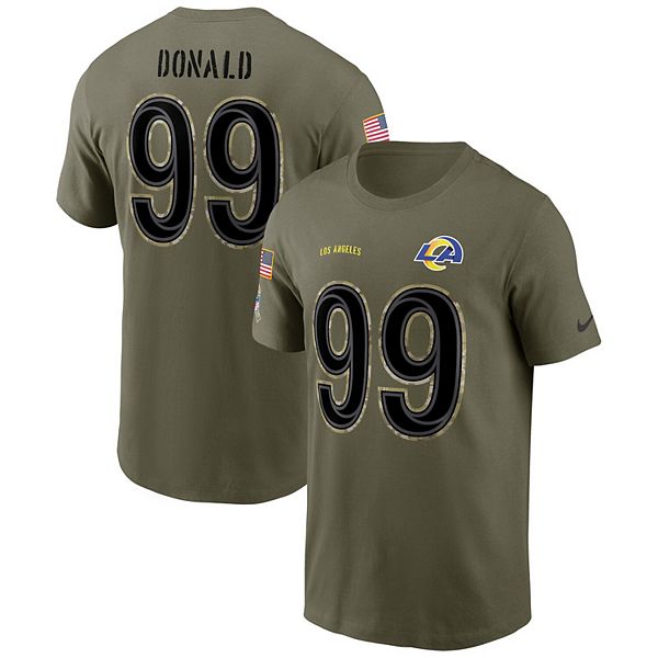 Aaron Donald Shirt, Los Angeles Football Men's Cotton T-Shirt