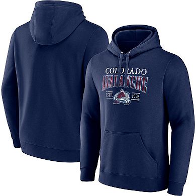 Men's Fanatics Branded Navy Colorado Avalanche Big & Tall Dynasty Pullover Hoodie