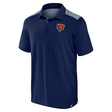 Men's Fanatics Navy Chicago Bears Long Shot Polo