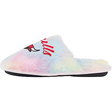 Youth FOCO Chicago Bulls Rainbow Script Slippers