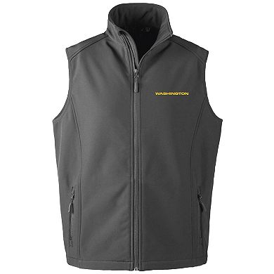 Men's Dunbrooke Gray Washington Commanders Big & Tall Archer Softshell Full-Zip Vest