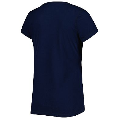 Women's Concepts Sport Navy/Gray Dallas Mavericks Badge T-Shirt ...