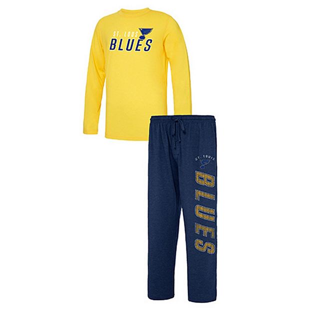 Men's Concepts Sport Blue/Gold St. Louis Blues Meter Long Sleeve T