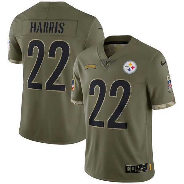 Men's Nike Najee Harris Olive Pittsburgh Steelers 2022 Salute To