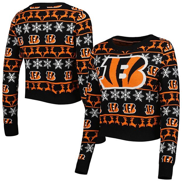 Youth Black Cincinnati Bengals Holiday Long Sleeve T-Shirt & Pants Pajama  Set