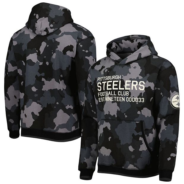 Men's Pittsburgh Steelers Black Utility Pullover Hoodie