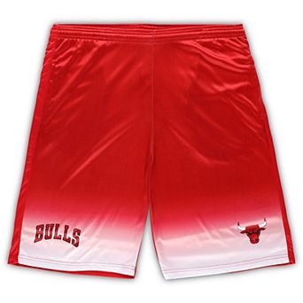 Men's Fanatics Branded Red Chicago Bulls Big & Tall Fadeaway Shorts