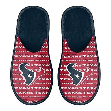 Men's FOCO Houston Texans Scuff Logo Slide Slippers