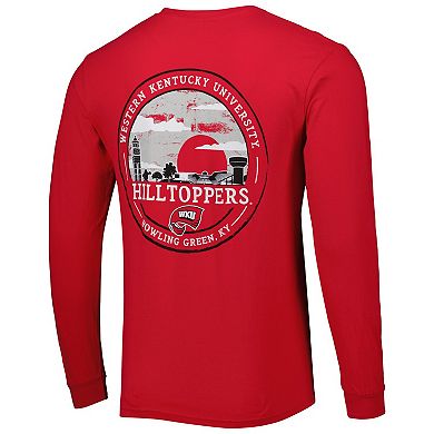 Men's Red Western Kentucky Hilltoppers Circle Campus Scene Long Sleeve T-Shirt