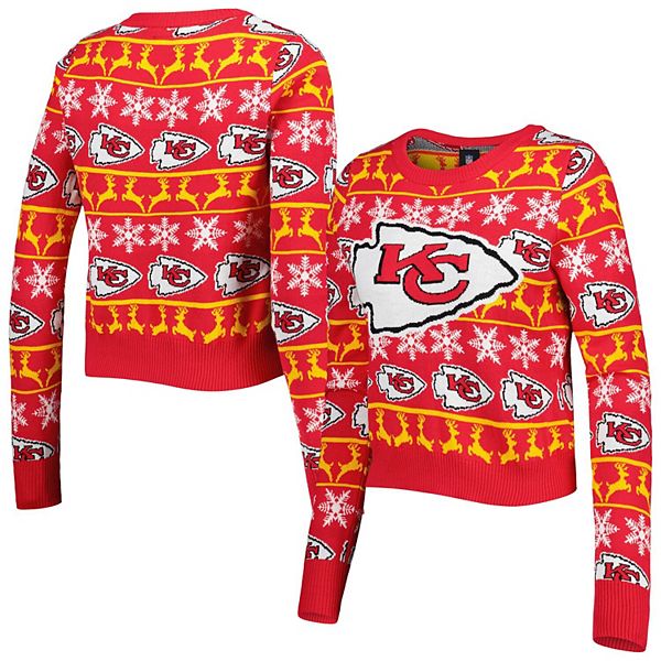 Kansas City Chiefs Sweater Mens Small Ugly Christmas Light Up