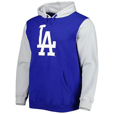 Men's Stitches Royal/Gray Los Angeles Dodgers Team Pullover Hoodie