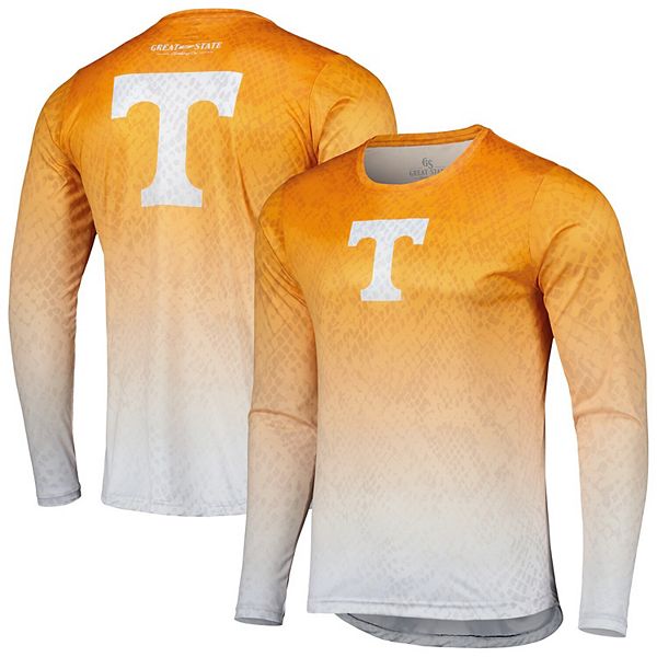 Men's Fanatics Branded Tennessee Orange Tennessee Volunteers Outline Lower  Arch Hoodie T-Shirt