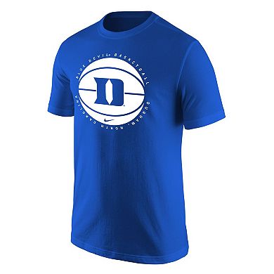 Men's Nike Royal Duke Blue Devils Basketball Logo T-Shirt
