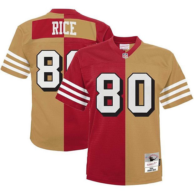 Youth Mitchell & Ness Jerry Rice Scarlet/Gold San Francisco 49ers