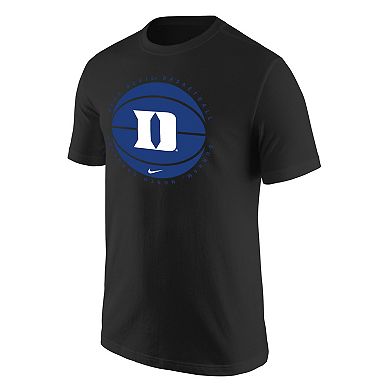 Men's Nike Black Duke Blue Devils Basketball Logo T-Shirt