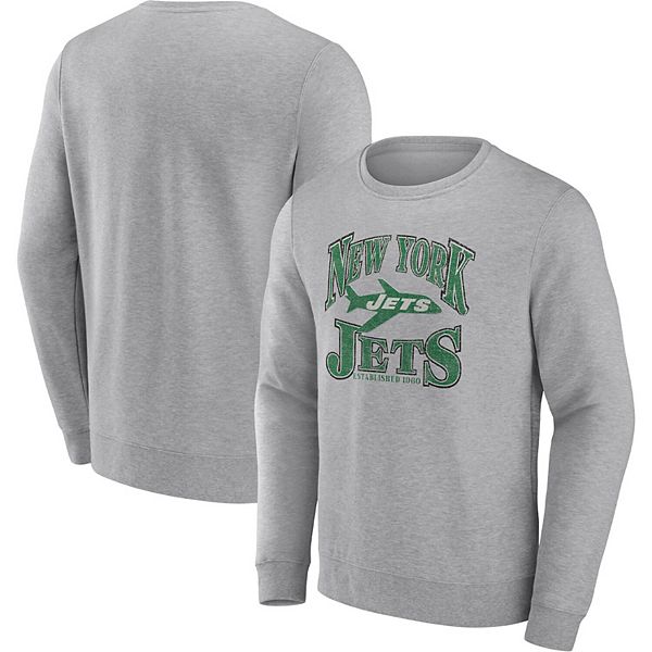 New York Jets Nike Local Pullover Hoodie - Heathered Gray