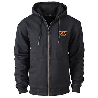 Men's Dunbrooke Black Washington Commanders Craftsman Thermal-Lined Full-Zip Hoodie
