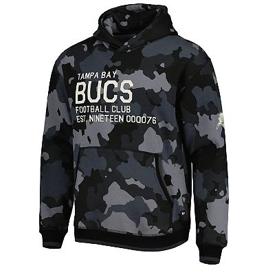 Men's The Wild Collective Black Tampa Bay Buccaneers Camo Pullover Hoodie