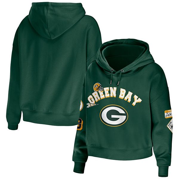 Green Bay Packers Cropped Zip-up Sweatshirt 