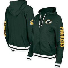 Green Bay Packers Girls Youth Green Glitter Wordmark Pullover Hoodie